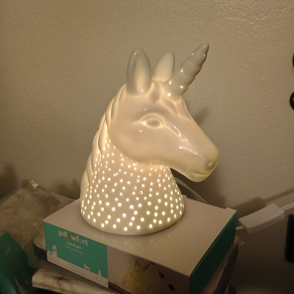 Unicorn LED Night Light - White